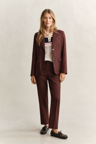 Blazer de linho elástico