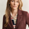 Blazer de linho elástico