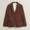 Blazer de linho elástico