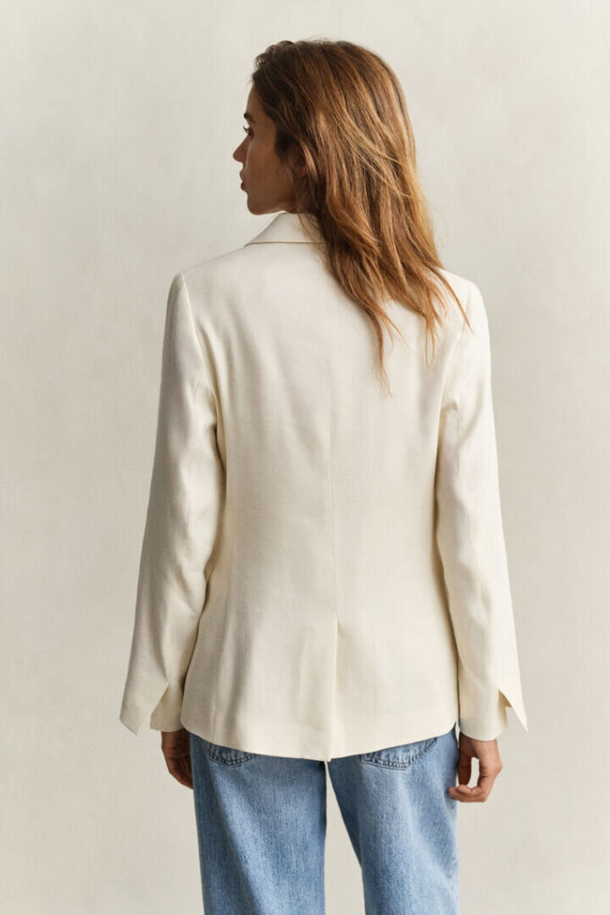 Blazer de linho elástico