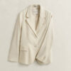 Blazer de linho elástico