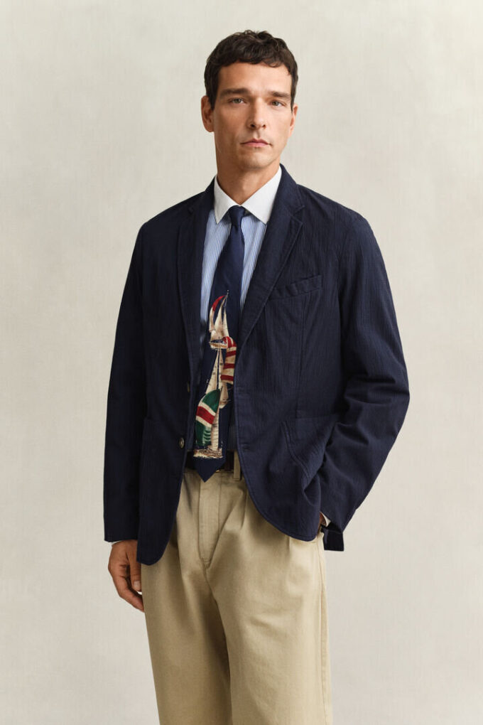 Blazer em Seersucker