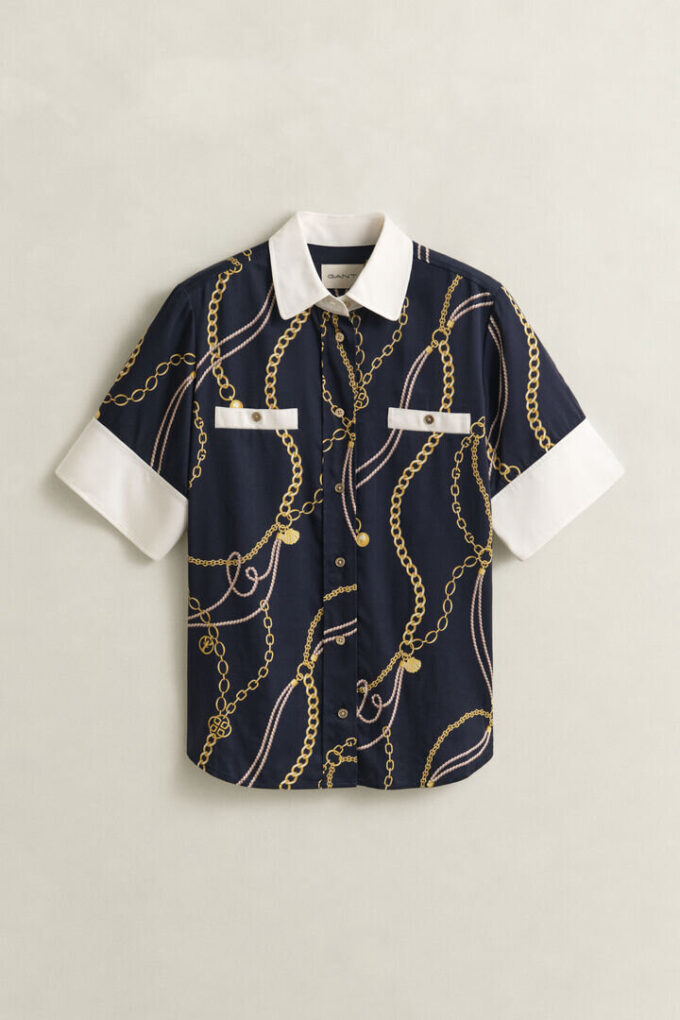 Blusa em contraste