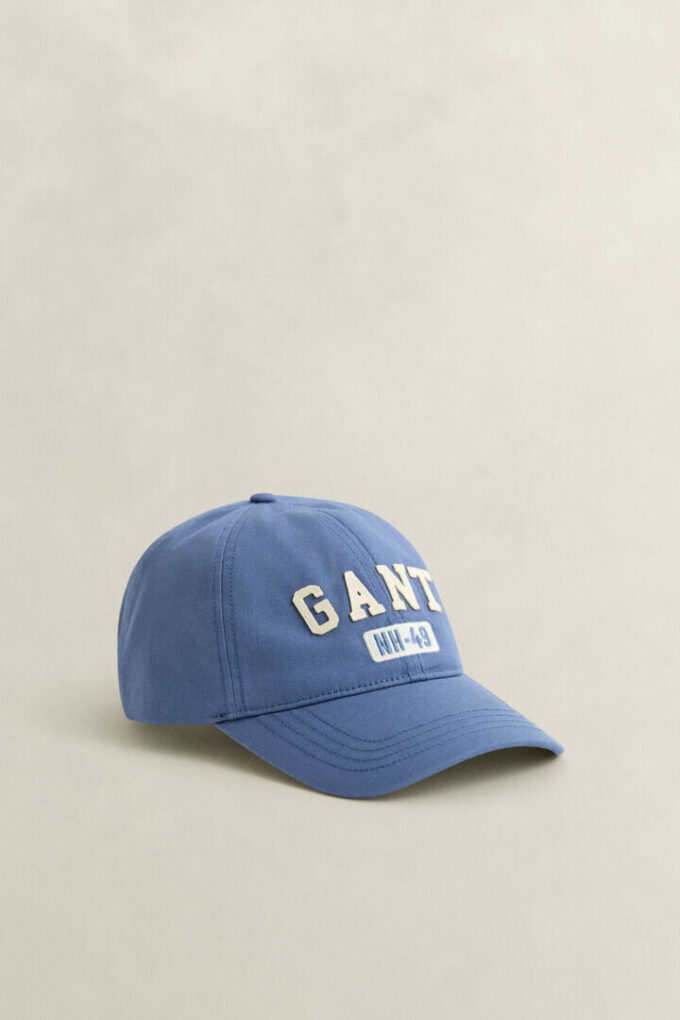 Boné de lona de algodão com grafismo