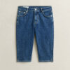 Calças Capri em Denim