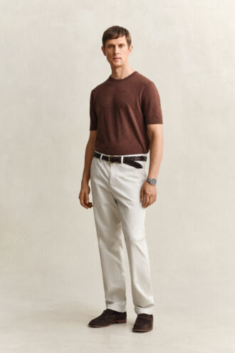 Calças chino clássicas de corte regular