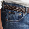 Calças de jeans com ouropel