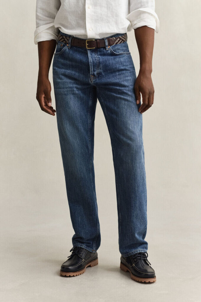 Calças de jeans com ouropel