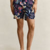 Calções de banho com estampado de algas