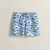 Calções de banho com estampado de ondas