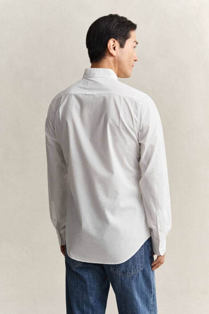 Camisa clássica de popelina de corte justo