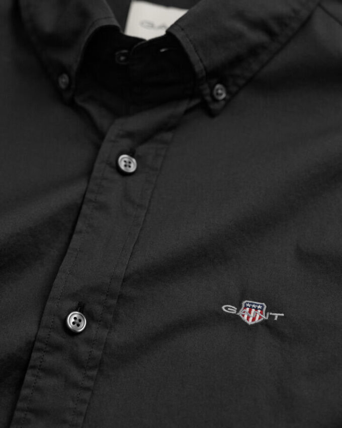 Camisa clássica de popelina de corte justo