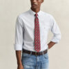 Camisa clássica de popelina às riscas