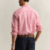 Camisa clássica de popelina às riscas