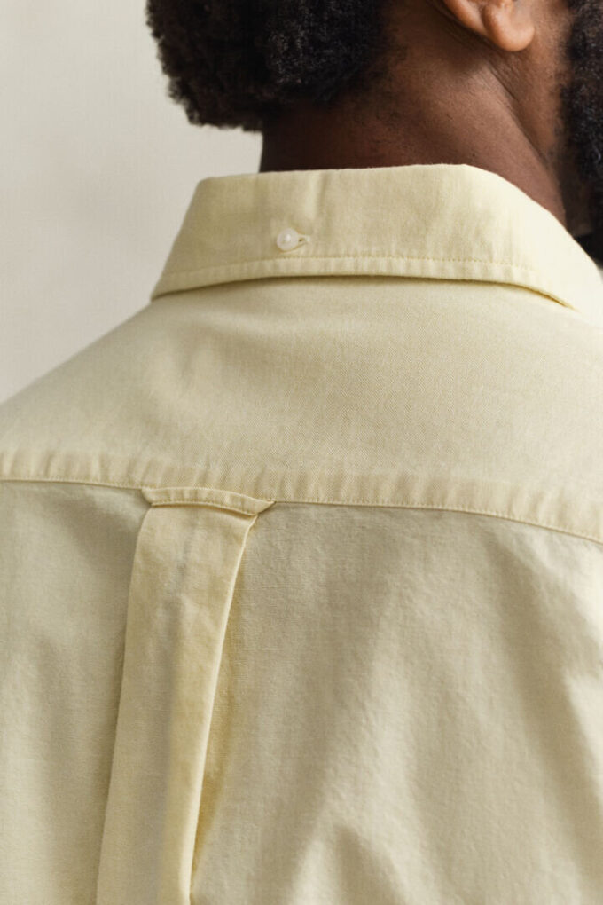 Camisa de calções clássica de manga curta Oxford