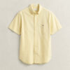 Camisa de calções clássica de manga curta Oxford