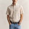 Camisa de calções em mistura de linho