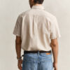 Camisa de calções em mistura de linho