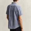 Camisa de calções em mistura de linho