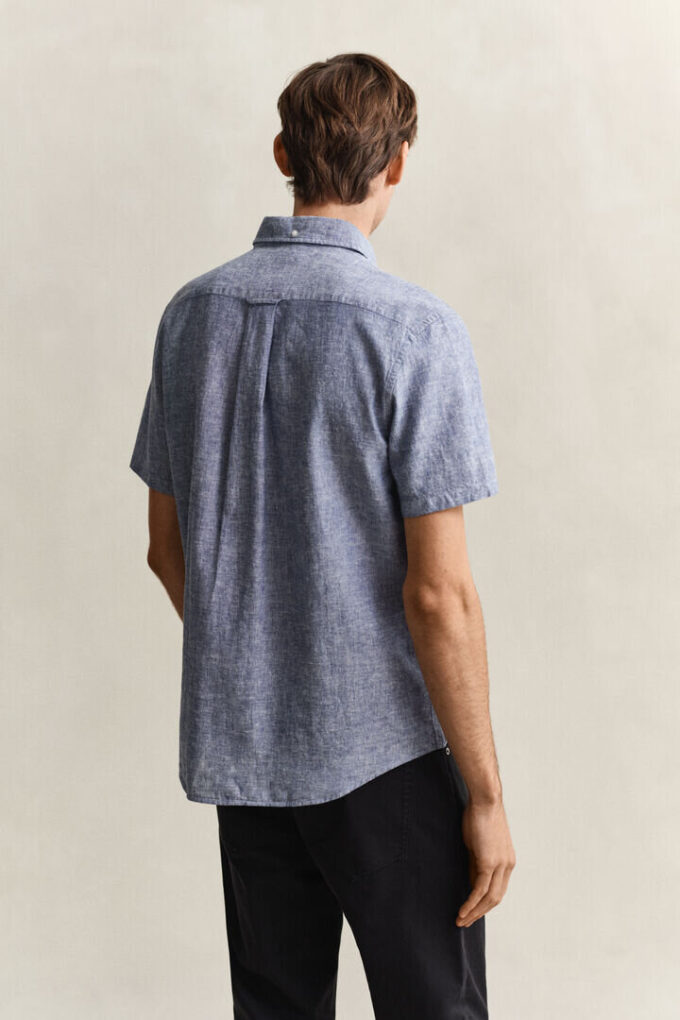 Camisa de calções em mistura de linho