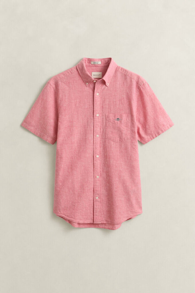 Camisa de calções em mistura de linho