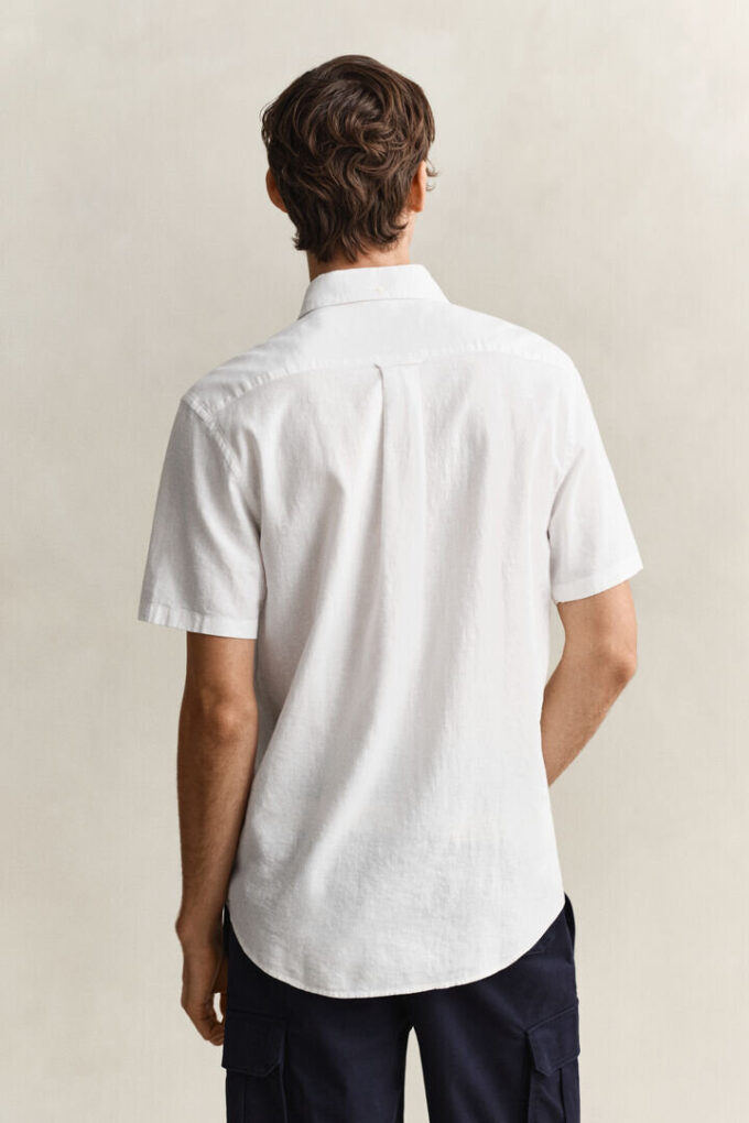 Camisa de calções em mistura de linho