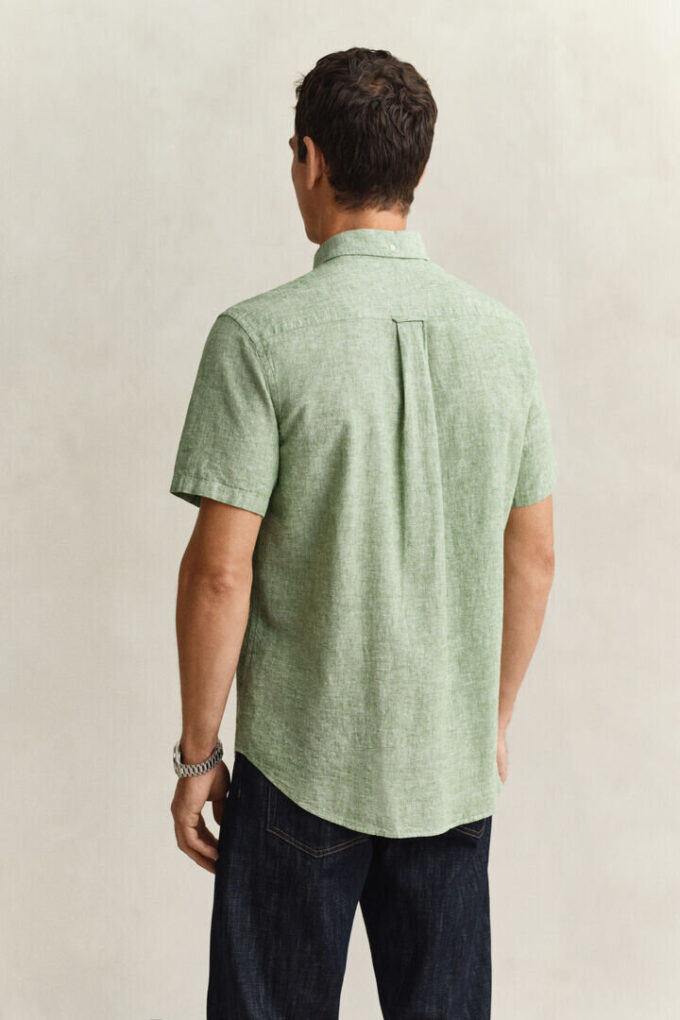 Camisa de calções em mistura de linho