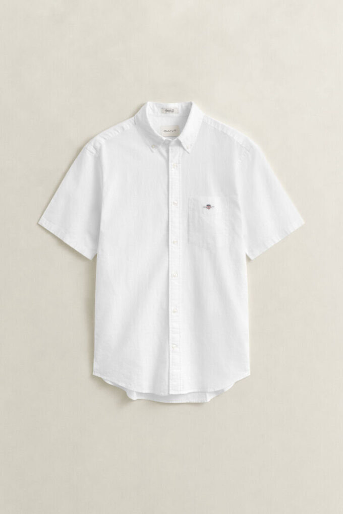 Camisa de calções em mistura de linho