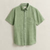 Camisa de calções em mistura de linho