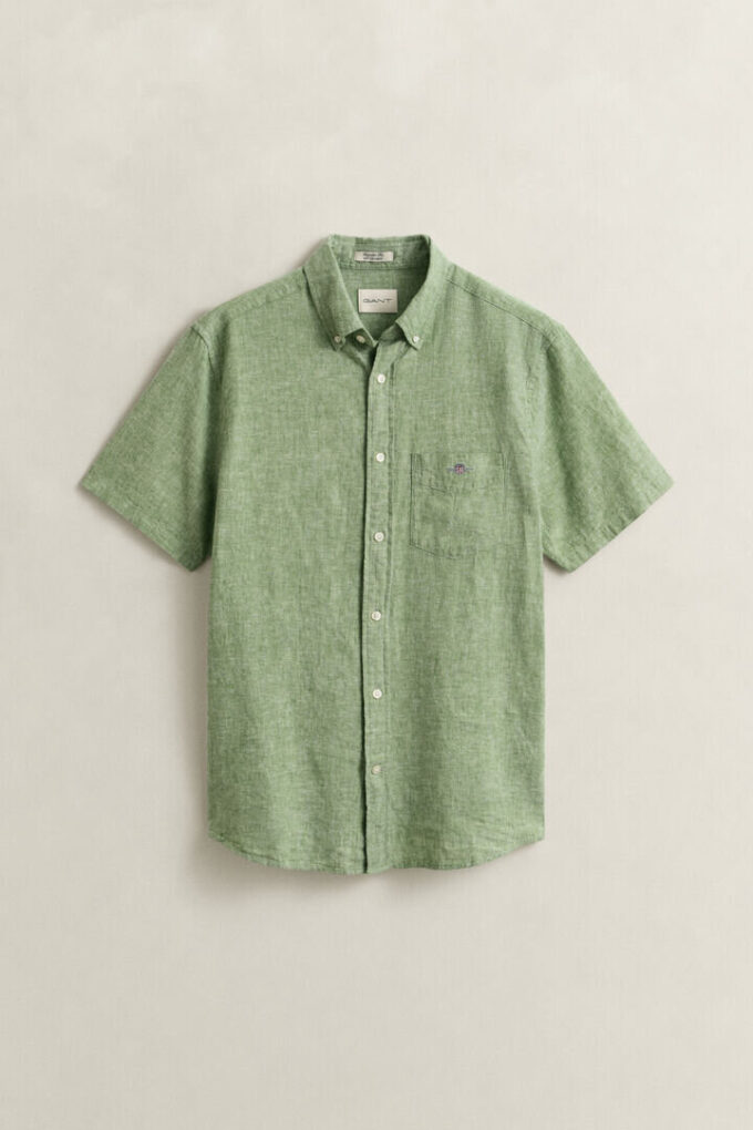 Camisa de calções em mistura de linho