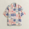 Camisa de calções náutica de manga curta