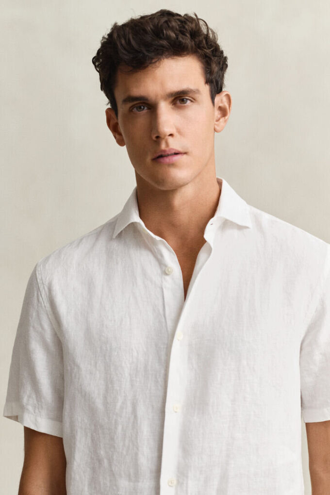 Camisa de calção em linho