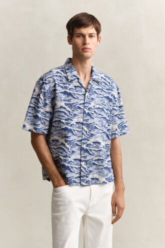 Camisa de calção estampada
