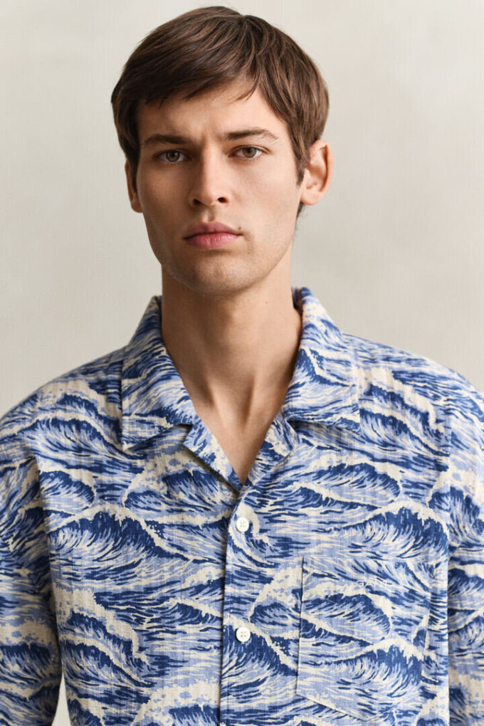 Camisa de calção estampada