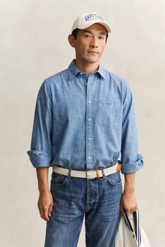 Camisa de chambray