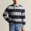 Camisa de ganga Heavy Rugger às riscas com gola em chambray