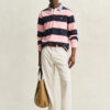 Camisa de ganga Heavy Rugger às riscas com gola em chambray