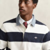 Camisa de ganga Heavy Rugger às riscas com gola em chambray