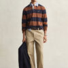 Camisa de ganga Heavy Rugger às riscas com gola em chambray