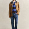 Camisa de ganga Heavy Rugger às riscas com gola em chambray