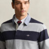 Camisa de ganga Heavy Rugger às riscas com gola em chambray