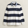 Camisa de ganga Heavy Rugger às riscas com gola em chambray