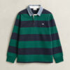 Camisa de ganga Heavy Rugger às riscas com gola em chambray