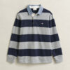 Camisa de ganga Heavy Rugger às riscas com gola em chambray