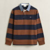 Camisa de ganga Heavy Rugger às riscas com gola em chambray