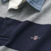 Camisa de ganga Heavy Rugger às riscas com gola em chambray