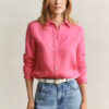 Camisa de linho de corte regular