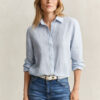 Camisa de linho de corte regular