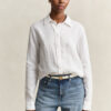 Camisa de linho de corte regular