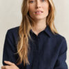 Camisa de linho de corte regular